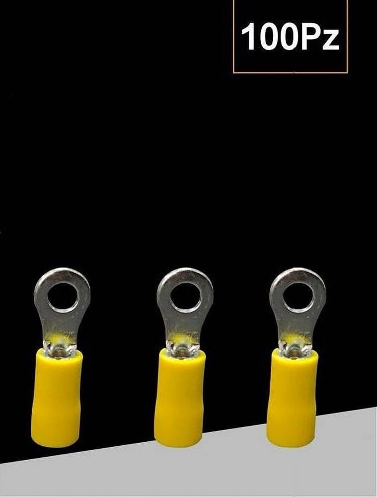SET 100PZ CAPICORDA TERMINALE AD OCCHIELLO ISOLATO PER CAVI 2.5-4MM² M4 RV3.5-4 in Capicorda Trade Shop italia - Napoli, commercioVirtuoso.it