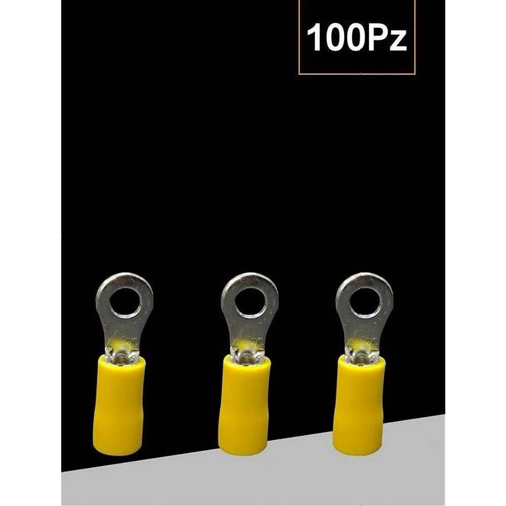 SET 100PZ CAPICORDA TERMINALE AD OCCHIELLO ISOLATO PER CAVI 4 A 6 MM² M6 RV5.5-6 in Capicorda Trade Shop italia - Napoli, commercioVirtuoso.it