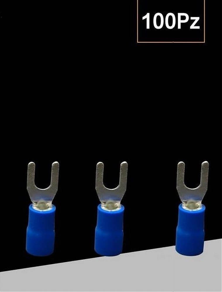 SET 100PZ CAPICORDA A FORCELLA A CRIMPARE PER CAVI 1.5-2.5 MM² ISOLATO M4 SV2-4 in Capicorda Trade Shop italia - Napoli, commercioVirtuoso.it