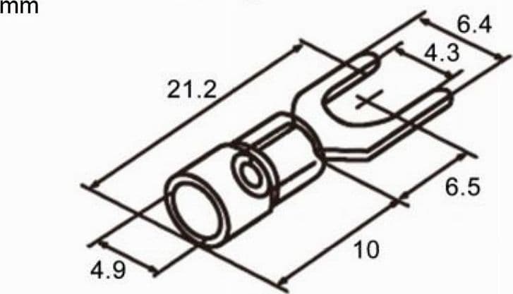 SET 100PZ CAPICORDA A FORCELLA A CRIMPARE PER CAVI 1.5-2.5 MM² ISOLATO M4 SV2-4 in Capicorda Trade Shop italia - Napoli, commercioVirtuoso.it
