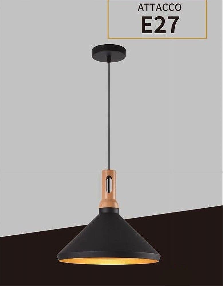 LAMPADARIO A SOSPENSIONE STILE INDUSTRIALE LAMPADA PENDENTE E27 NERO BIANCO A92 in Lampade a sospensione Trade Shop italia - Napoli, commercioVirtuoso.it
