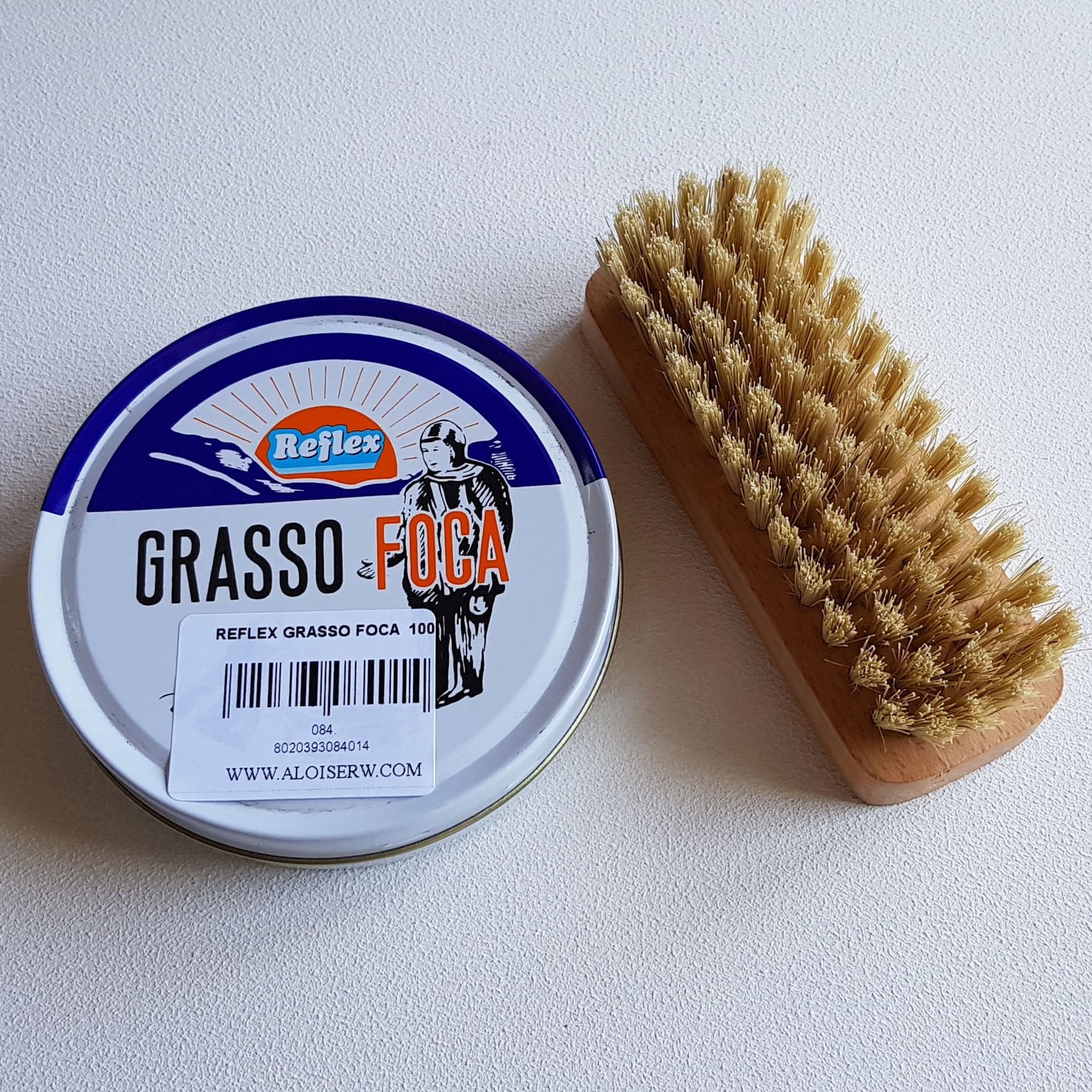 Reflex grasso foca con spazzola setole chiare in Lucido per scarpe Aloiserw.com - Altomonte, commercioVirtuoso.it