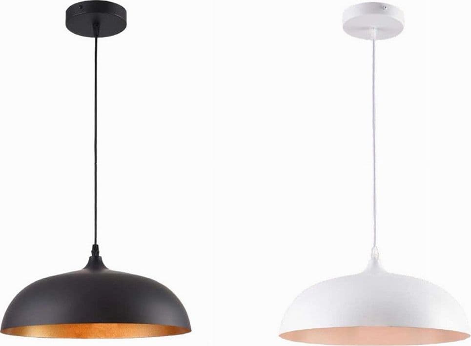 LAMPADARIO A SOSPENSIONE STILE CONTEMPORANEO IN METALLO PENDENTE A CUPOLA E27 B91 in Lampade a sospensione Trade Shop italia - Napoli, commercioVirtuoso.it
