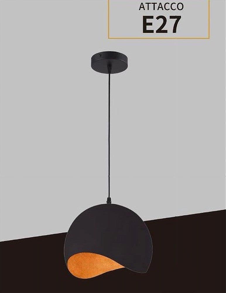 LAMPADARIO A SOSPENSIONE IN METALLO PENDENTE FORMA DI GUSCIO D’UOVO LUCE E27 B93 in Lampade a sospensione Trade Shop italia - Napoli, commercioVirtuoso.it