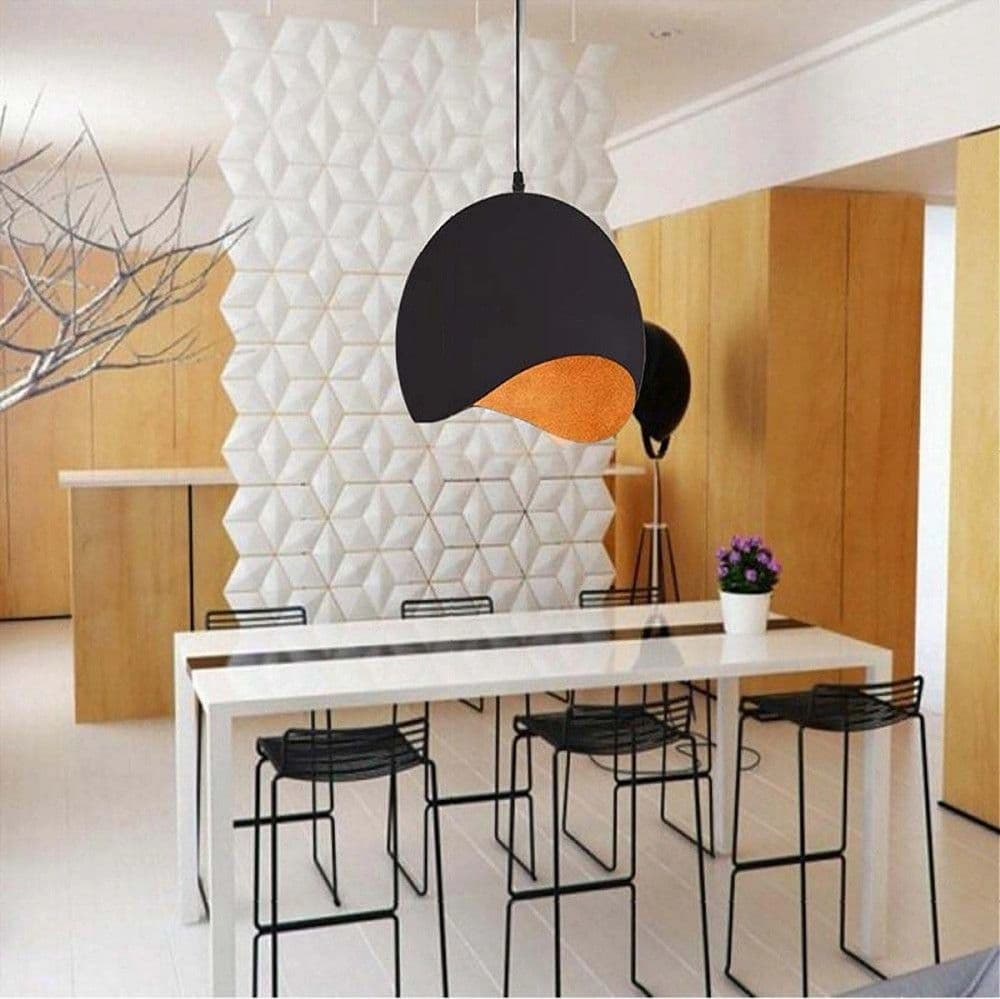 LAMPADARIO A SOSPENSIONE IN METALLO PENDENTE FORMA DI GUSCIO D’UOVO LUCE E27 B93 in Lampade a sospensione Trade Shop italia - Napoli, commercioVirtuoso.it