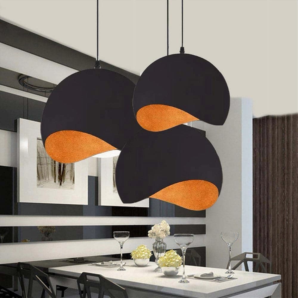 LAMPADARIO A SOSPENSIONE IN METALLO PENDENTE FORMA DI GUSCIO D’UOVO LUCE E27 B93 in Lampade a sospensione Trade Shop italia - Napoli, commercioVirtuoso.it