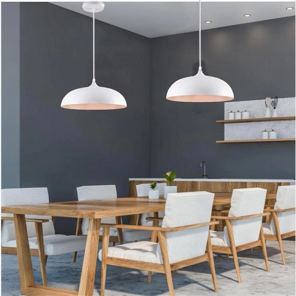 LAMPADARIO A SOSPENSIONE SOFFITTO E27 FERRO PARALUME MODERNO ELEGANTE CUPOLA B90 in Lampade a sospensione Trade Shop italia - Napoli, commercioVirtuoso.it