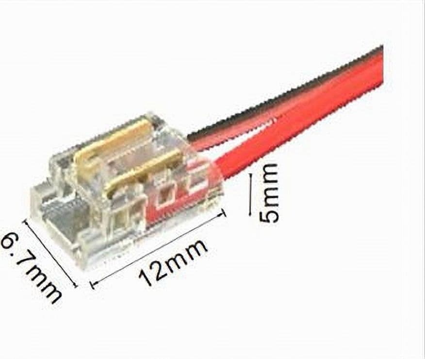 KIT 10PZ CONNETTORE ALIMENTAZIONE STRISCIA STRIP LED 2 PIN 5 MM COB SMD CN5MM-CV in Nastri LED Trade Shop italia - Napoli, commercioVirtuoso.it
