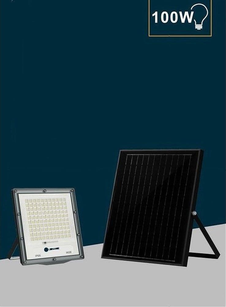 FARETTO PROIETTORE PANNELLO SOLARE LED IP66 100W LUCE 6500K 4000K SFL516-100W-G in Proiettori Trade Shop italia - Napoli, commercioVirtuoso.it