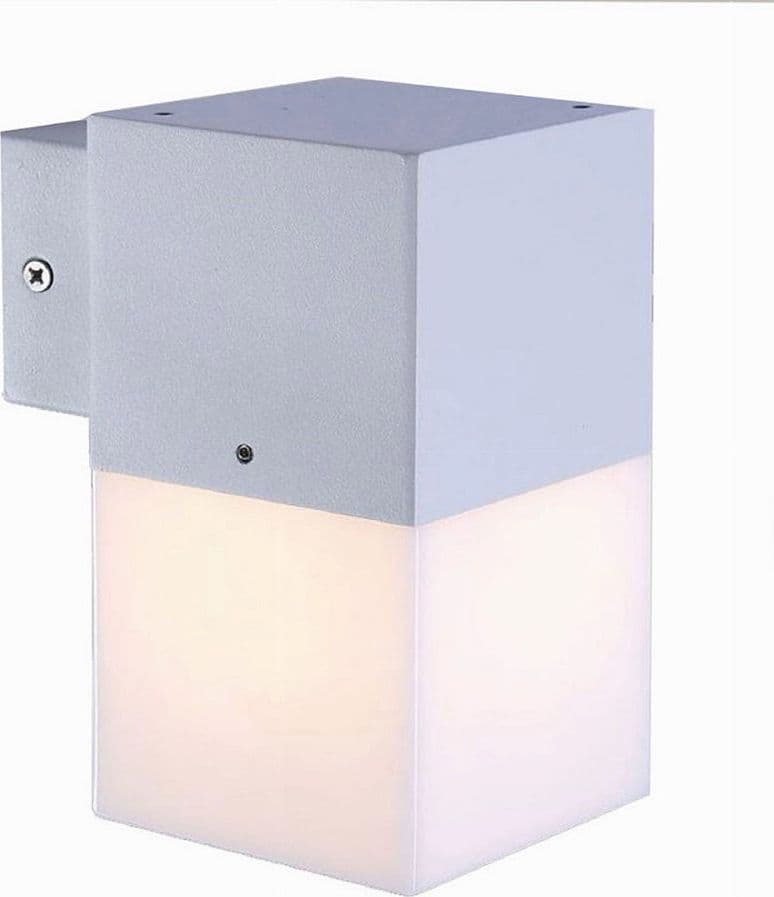 APPLIQUE A MURO PER ESTERNO LAMPADA DA PARETE IN ALLUMINIO ATTACCO E27 IP44 B160 in Lampade da parete Trade Shop italia - Napoli, commercioVirtuoso.it