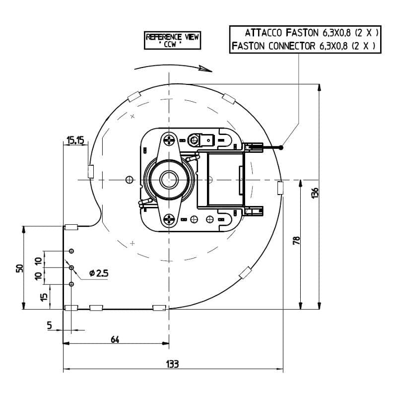 Ventilatore centrifugo CFA 80X42-20 stufe a pellet 14706074 in  Colella Ricambi - Casoria, commercioVirtuoso.it