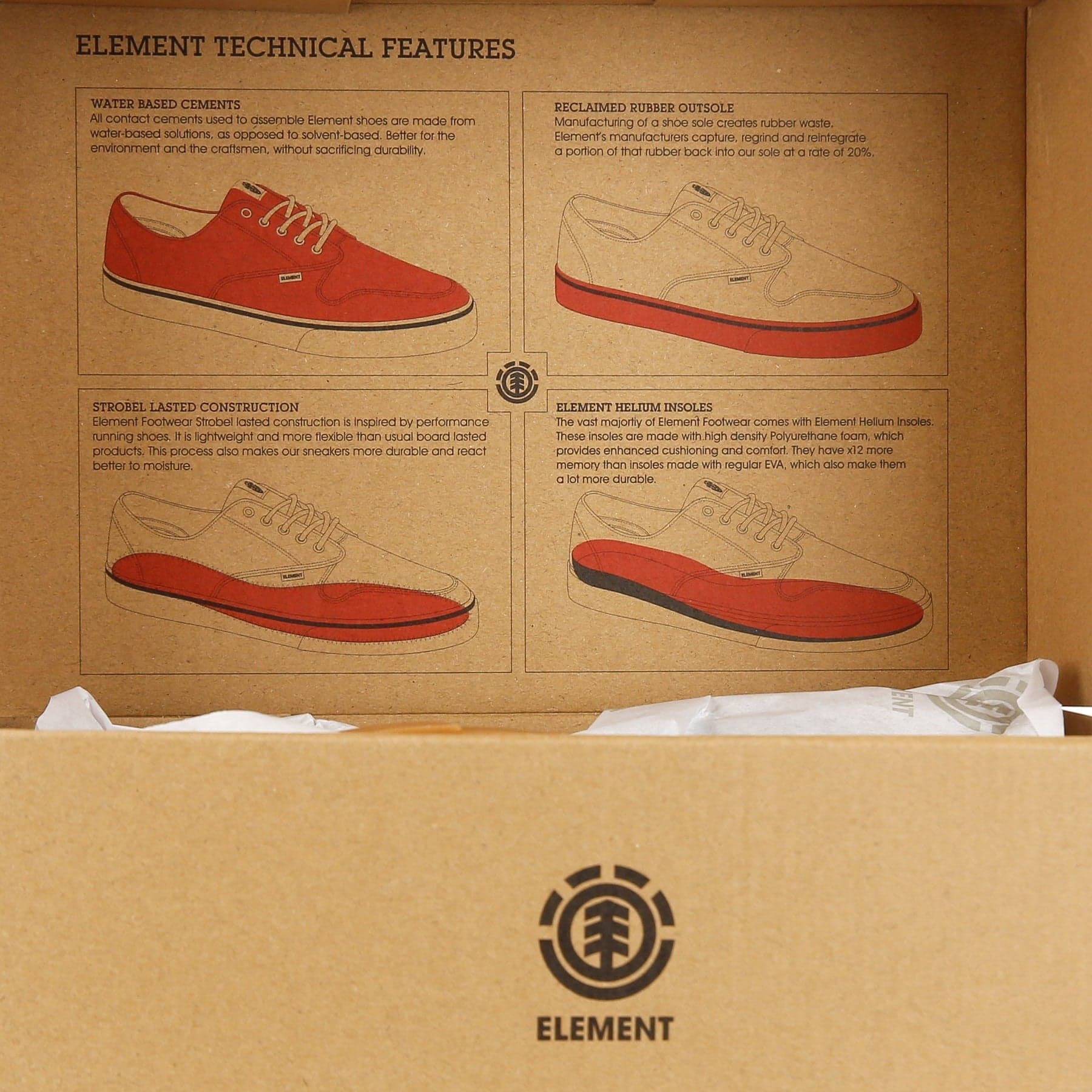 ELEMENT Scarpe Skate Uomo Topaz C3 Black/gum/red da uomo in Sneaker casual Drestige - Casamassima, commercioVirtuoso.it
