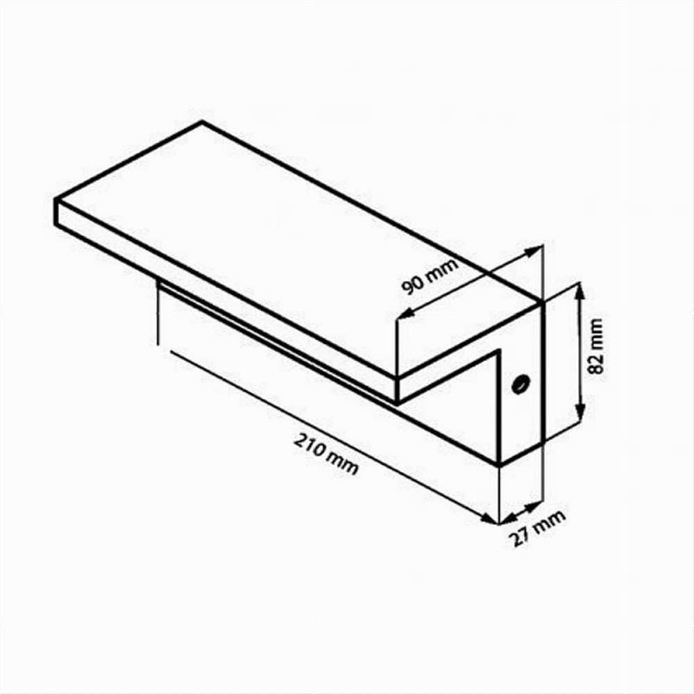 APPLIQUE DA MURO PER ESTERNO LED 10 W LAMPADA DA PARETE NERO FACCIATA IP54 B82-N in Lampade da parete Trade Shop italia - Napoli, commercioVirtuoso.it