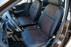 Coprisedili su misura per Volkswagen Polo 5 (2009-2017), Leather style in Set per interni Autooggetti.it - Roma, commercioVirtuoso.it