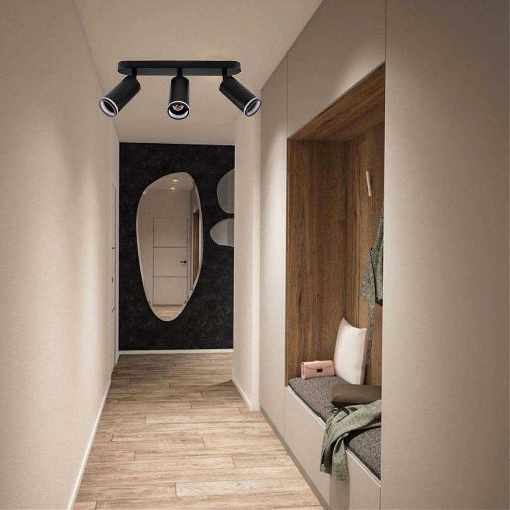 APPLIQUE PLAFONIERA ORIENTABILE DA SOFFITTO PARETE 3 DIFFUSORI LAMPADA GU10 TS-3 in Plafoniere Trade Shop italia - Napoli, commercioVirtuoso.it