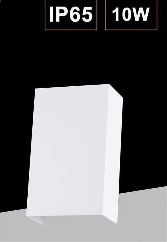 APPLIQUE LED ESTERNO RETTANGOLARE 10W DOPPIA EMISSIONE DI LUCE 3000K 4000K 640-B in Lampade da parete Trade Shop italia - Napoli, commercioVirtuoso.it