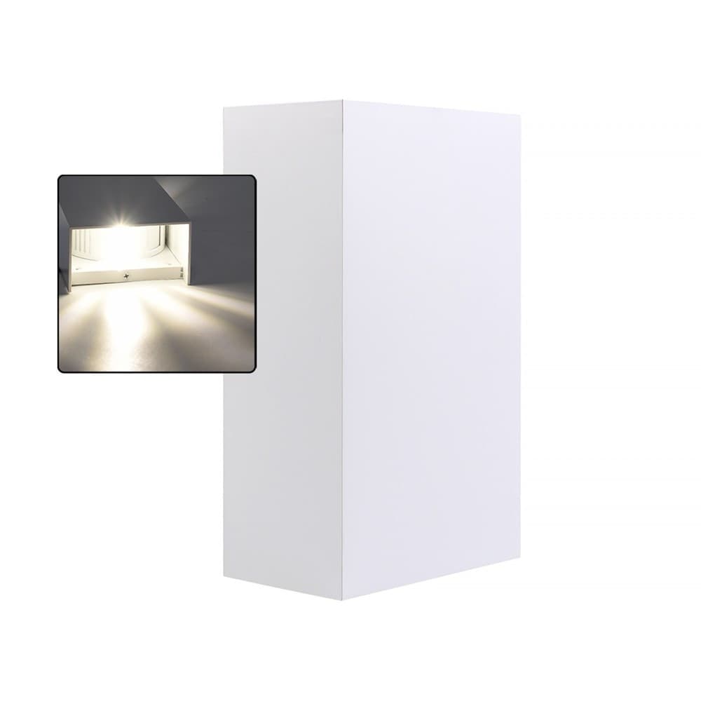APPLIQUE LED ESTERNO RETTANGOLARE 10W DOPPIA EMISSIONE DI LUCE 3000K 4000K 640-B in Lampade da parete Trade Shop italia - Napoli, commercioVirtuoso.it