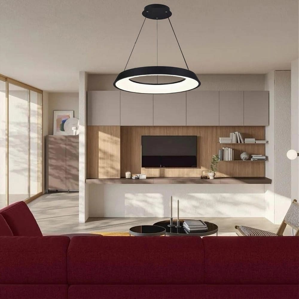 LAMPADARIO LED 43W TRE COLORAZIONI LUCE LAMPADA DA SOFFITTO ULTRA MODERNO A71-3C in Plafoniere Trade Shop italia - Napoli, commercioVirtuoso.it