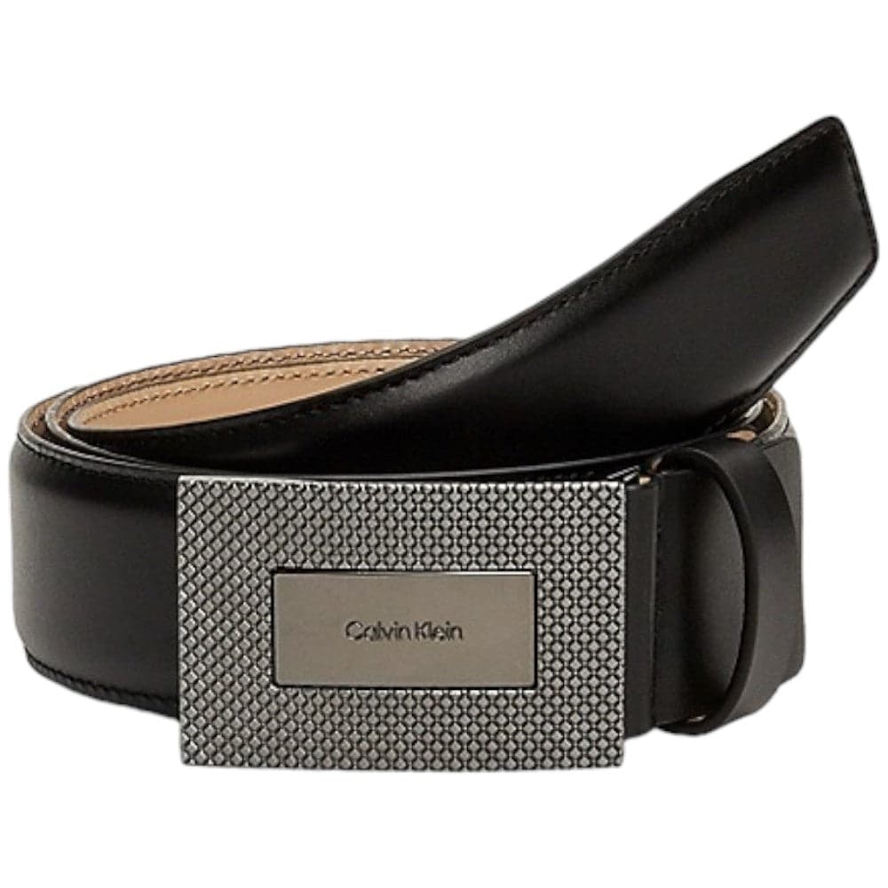 Calvin Klein cintura pelle nera pique 3,5 K50K511357