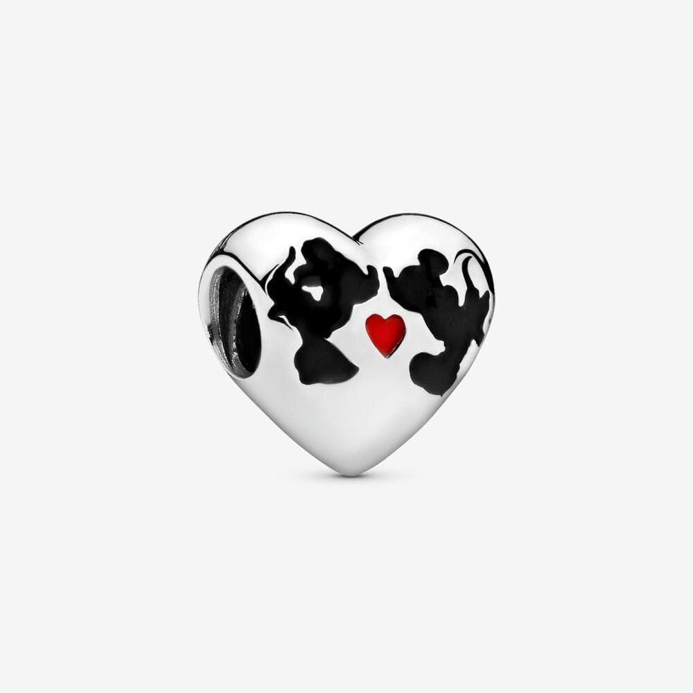 Pandora Disney, charm il bacio di Mickey Mouse e Minnie