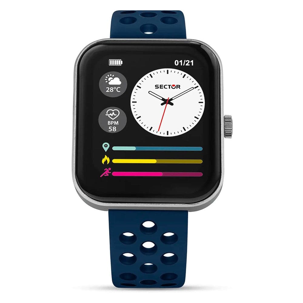 Smartwatch SECTOR S-03 Pro multi funzione digitale gomma blu in Smartwatch Web Time Orologi - Milano, commercioVirtuoso.it