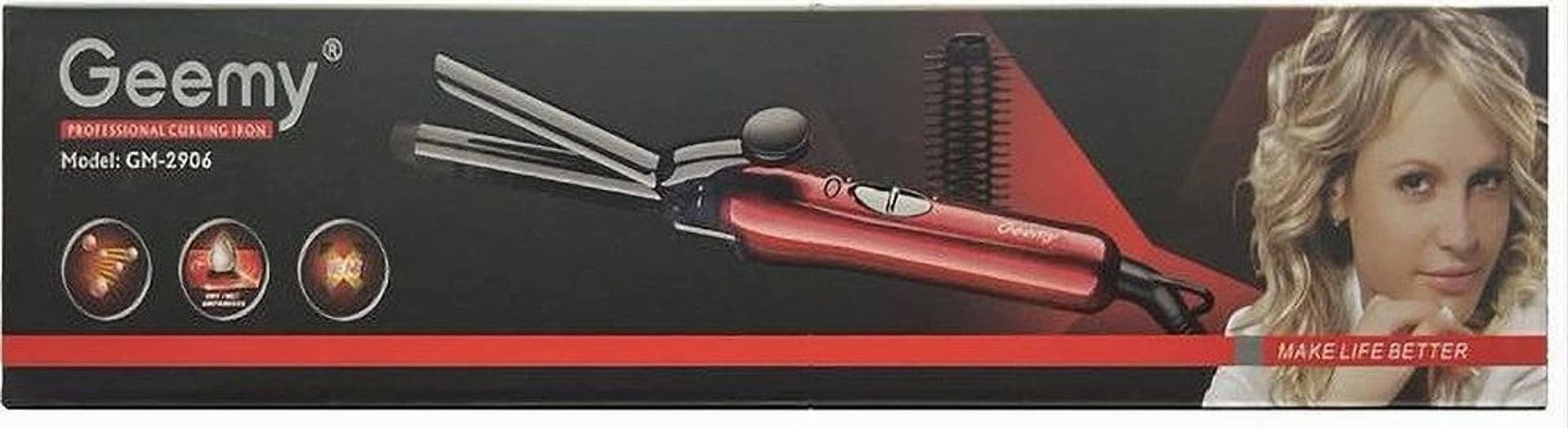 FERRO PIASTRA ARRICCIACAPELLI PROFESSIONALE 2IN1 RICCI MOSSI CON PETTINE GM-2906 in Arricciacapelli Trade Shop italia - Napoli, commercioVirtuoso.it