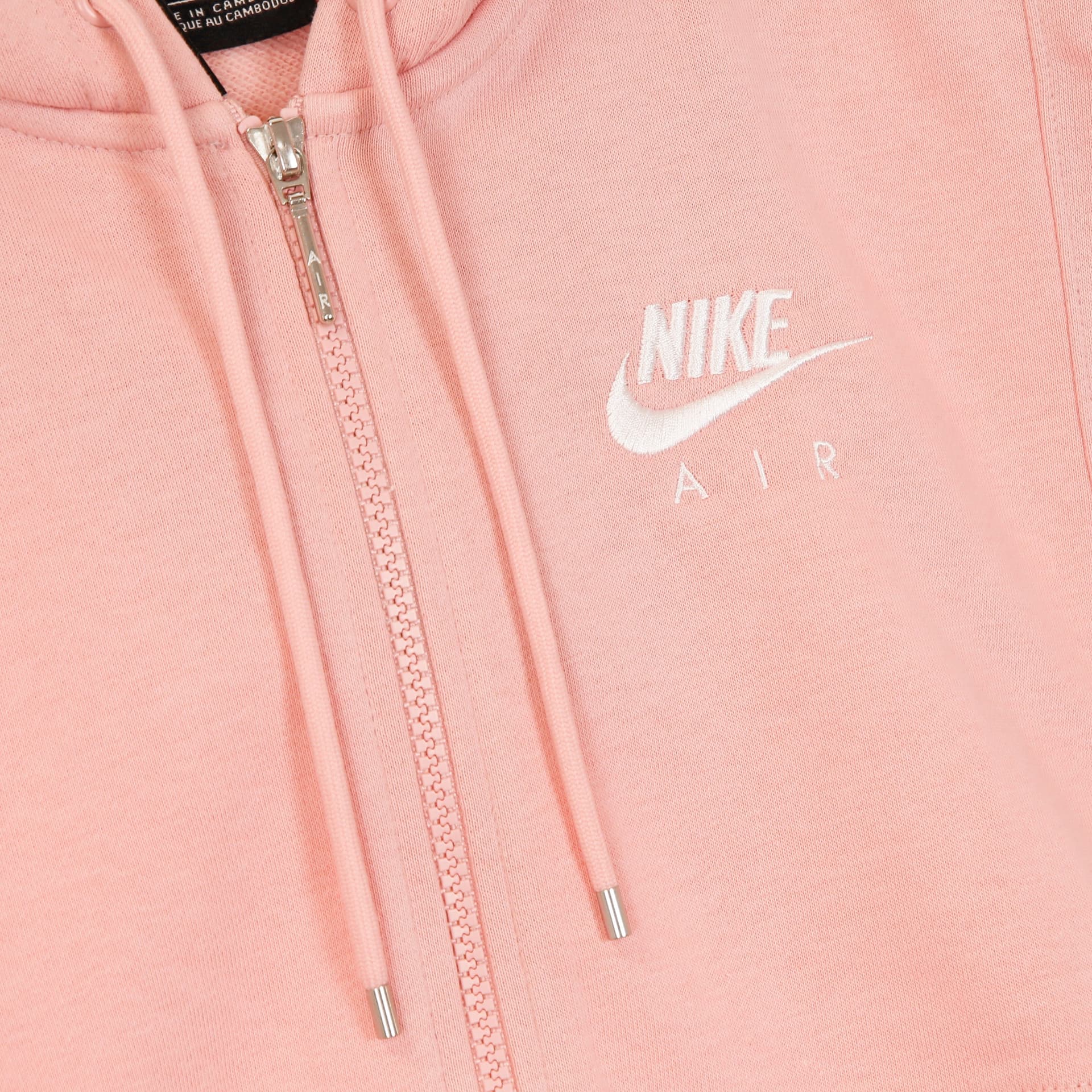 Nike Felpa Cappuccio Zip Donna Sportswear Air Top Fleece Pink Glaze/white da donna in Felpe con cappuccio Drestige - Casamassima, commercioVirtuoso.it
