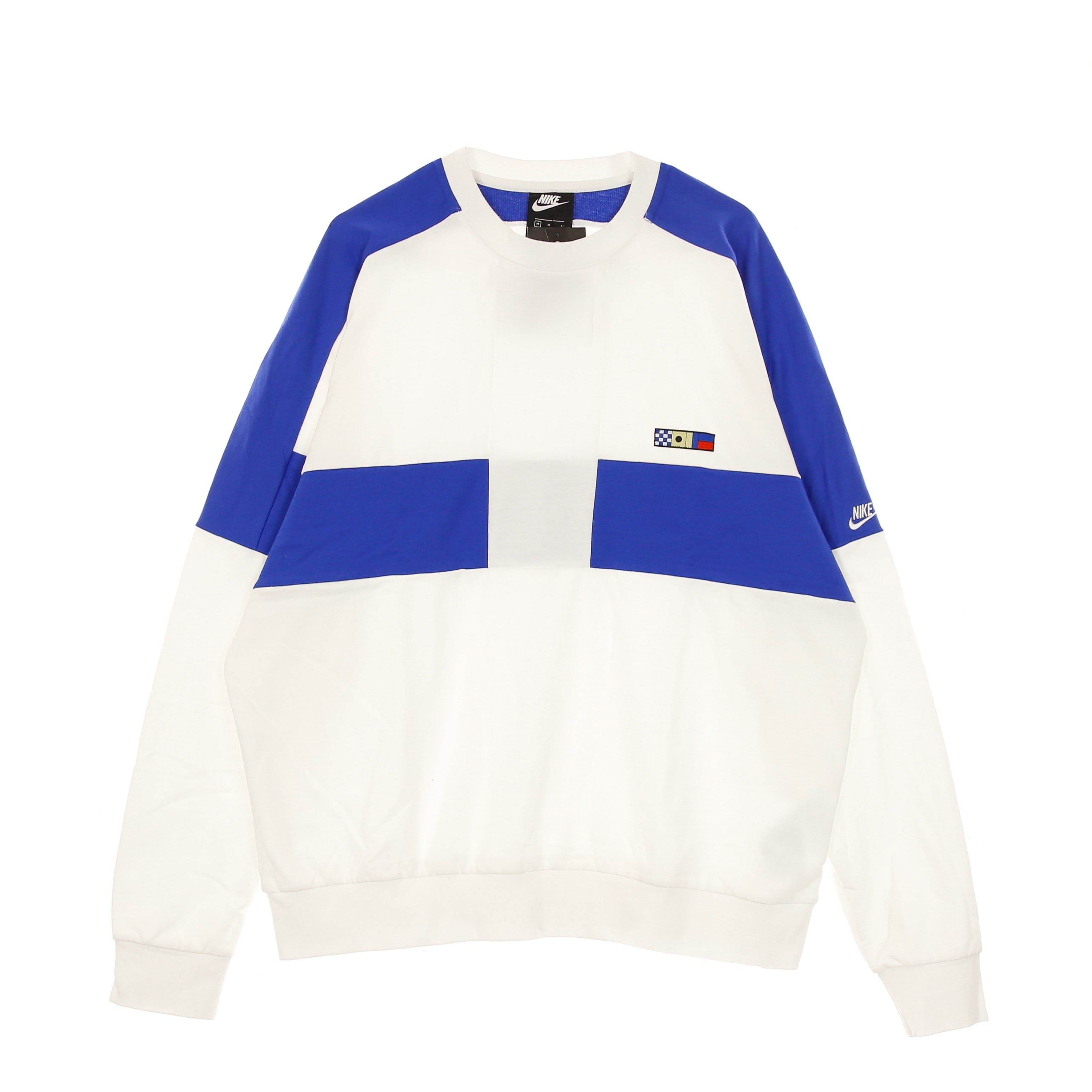 Nike Felpa Leggera Girocollo Uomo M Sportswear Reissue Fairlead French-terry Crew Sail/game Royal/sail da uomo