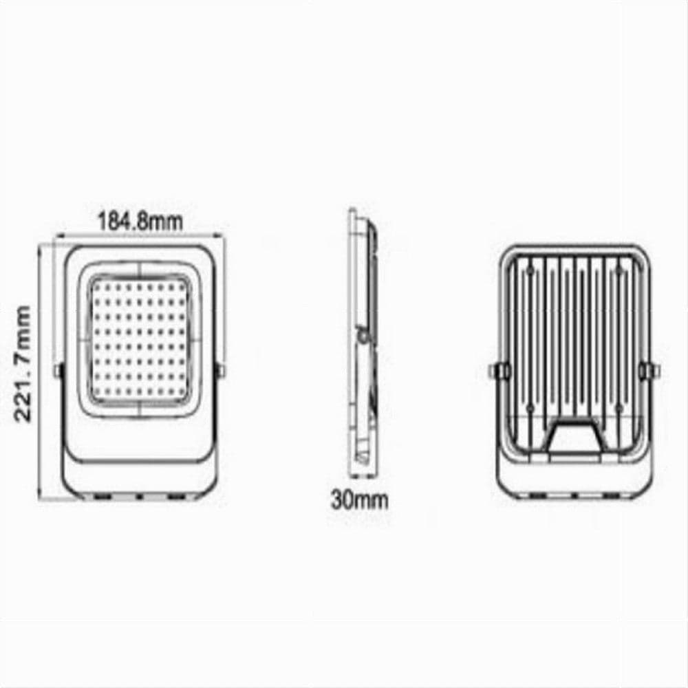 FARO LED ULTRA SLIM 50 W ESTERNO IP65 ORIENTABILE LUCE 6500K 4000K 3000K JR-50W in Proiettori Trade Shop italia - Napoli, commercioVirtuoso.it
