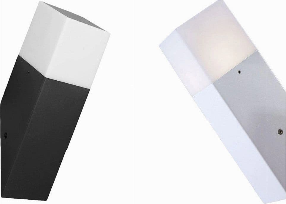 APPLIQUE A MURO OBLIQUO ESTERNO ATTACCO E27 IN ALLUMINIO LAMPADA PARETE IP44 B250 in Lampade da parete Trade Shop italia - Napoli, commercioVirtuoso.it