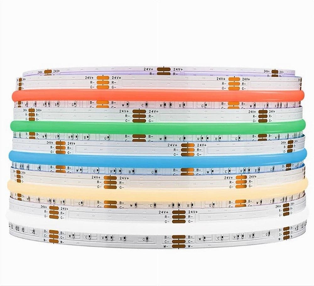STRISCIA LED COB BOBINA 5MT FLESSIBILE DC 24V VARIE TEMPERATURE COLORE COB-24V-320 in Nastri LED Trade Shop italia - Napoli, commercioVirtuoso.it