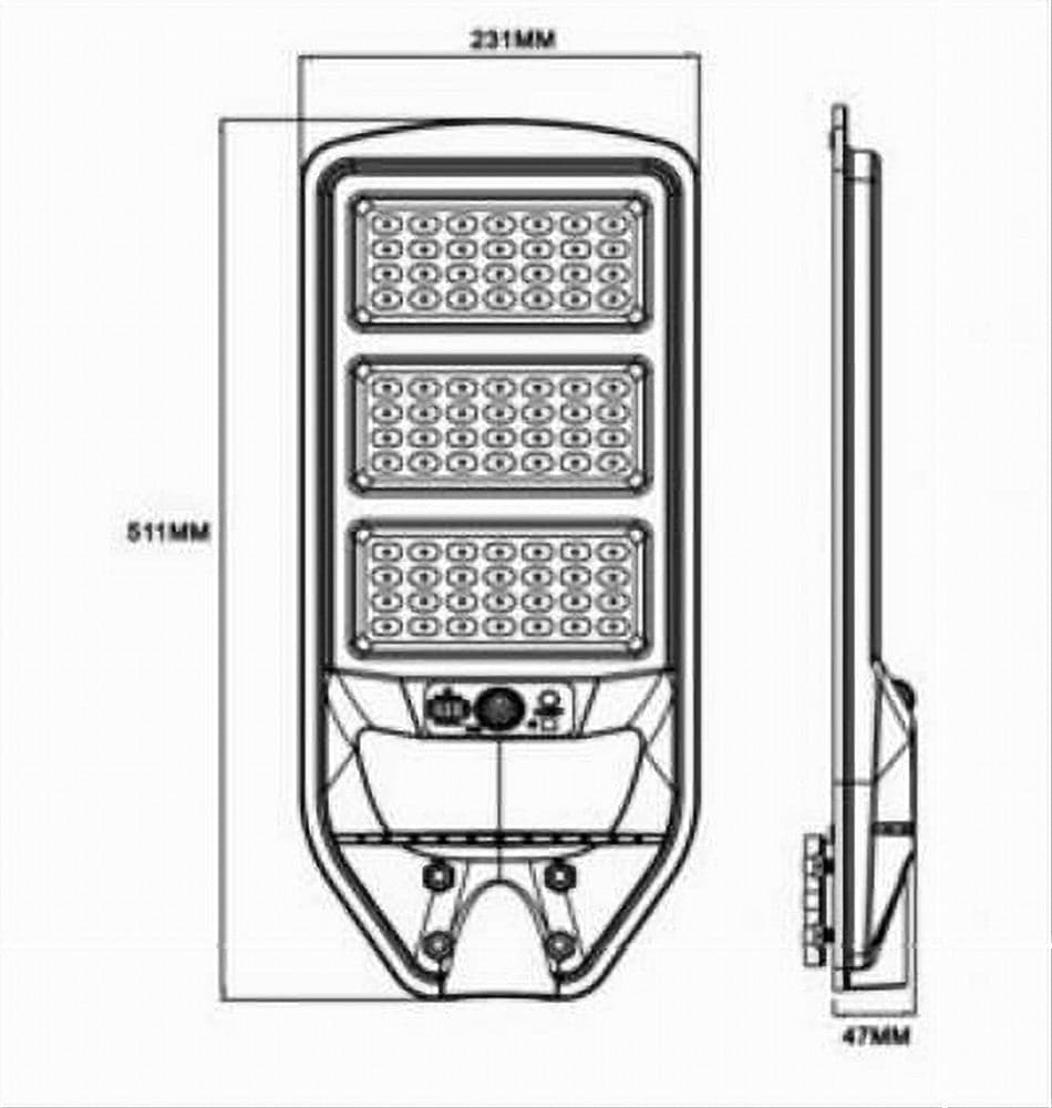 LAMPIONE SOLARE LED 180W SENSORE MOVIMENTO PIR TELECOMANDO IP65 ESTERNO J02-180W-F in Lampade da parete Trade Shop italia - Napoli, commercioVirtuoso.it
