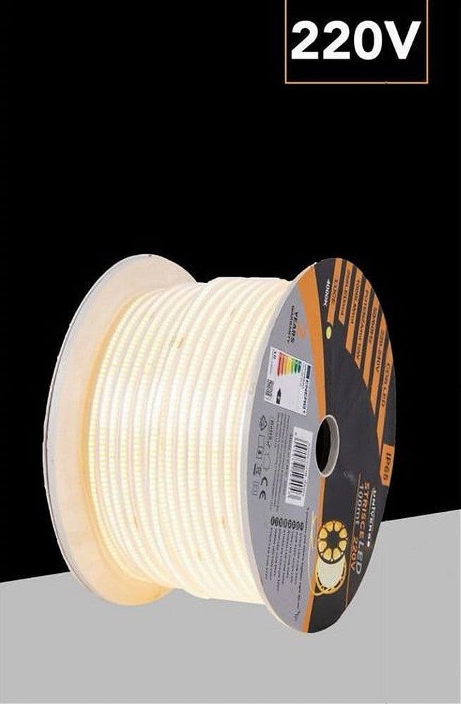 BOBINA 100MT STRIP LED COB 220V ESTERNO IP65 LUCE 3000K 4000K 6500K 220V-COB-288 in Nastri LED Trade Shop italia - Napoli, commercioVirtuoso.it