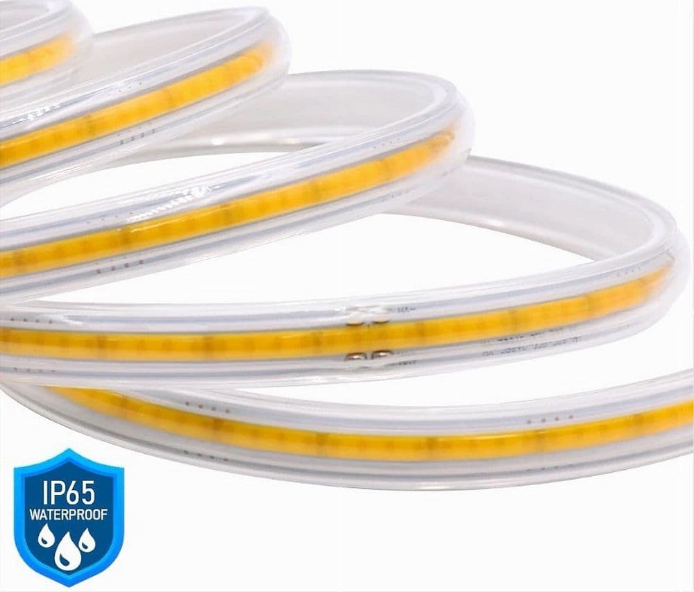 BOBINA 100MT STRIP LED COB 220V ESTERNO IP65 LUCE 3000K 4000K 6500K 220V-COB-288 in Nastri LED Trade Shop italia - Napoli, commercioVirtuoso.it