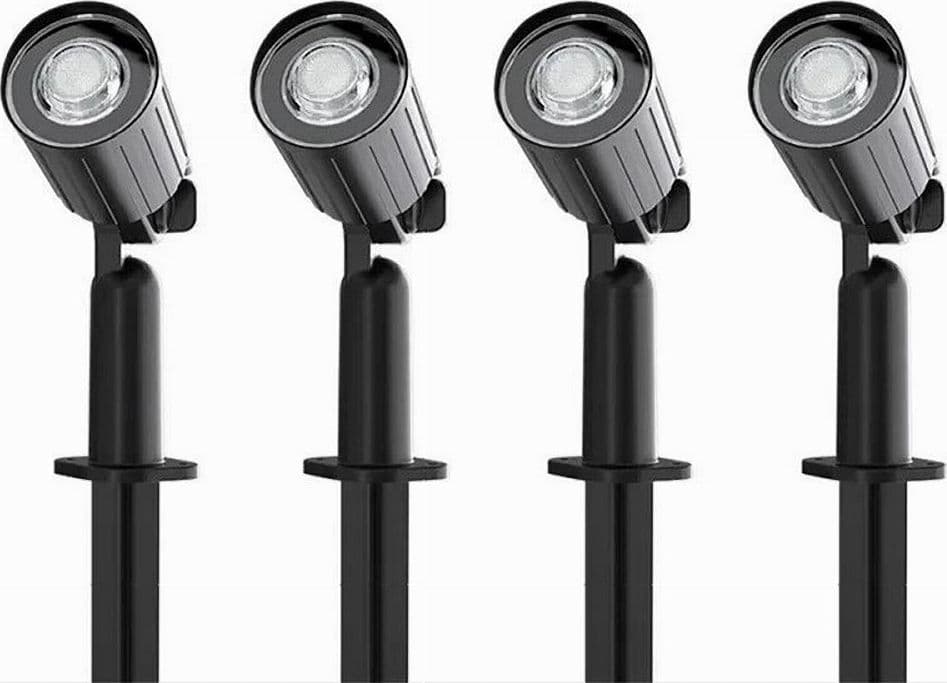 SET 4 PZ FARETTI LED A PICCHETTO CON PANNELLO SOLARE LUCE FREDDA CALDA IP65 LY04 in Proiettori Trade Shop italia - Napoli, commercioVirtuoso.it