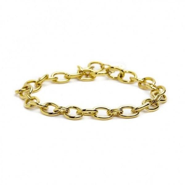 Marlù- Bracciale Catena "O" Pvd Oro in Bracciali Alba Gioielli - Casoria, commercioVirtuoso.it