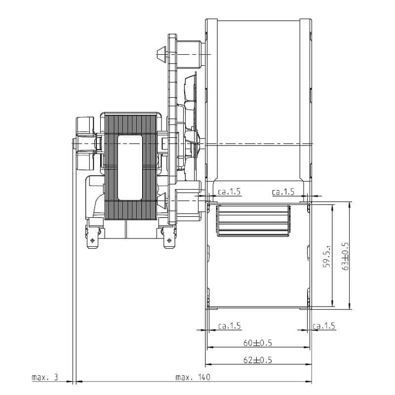 Ventilatore centrifugo EBM RLA108/0042A89-3030LH-224 in Ventole Colella Ricambi - Casoria, commercioVirtuoso.it