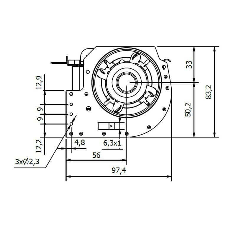 Ventola tangenziale COPREL TFL 180/C.20T AFN HT in Accessori e parti per riscaldamenti Colella Ricambi - Casoria, commercioVirtuoso.it