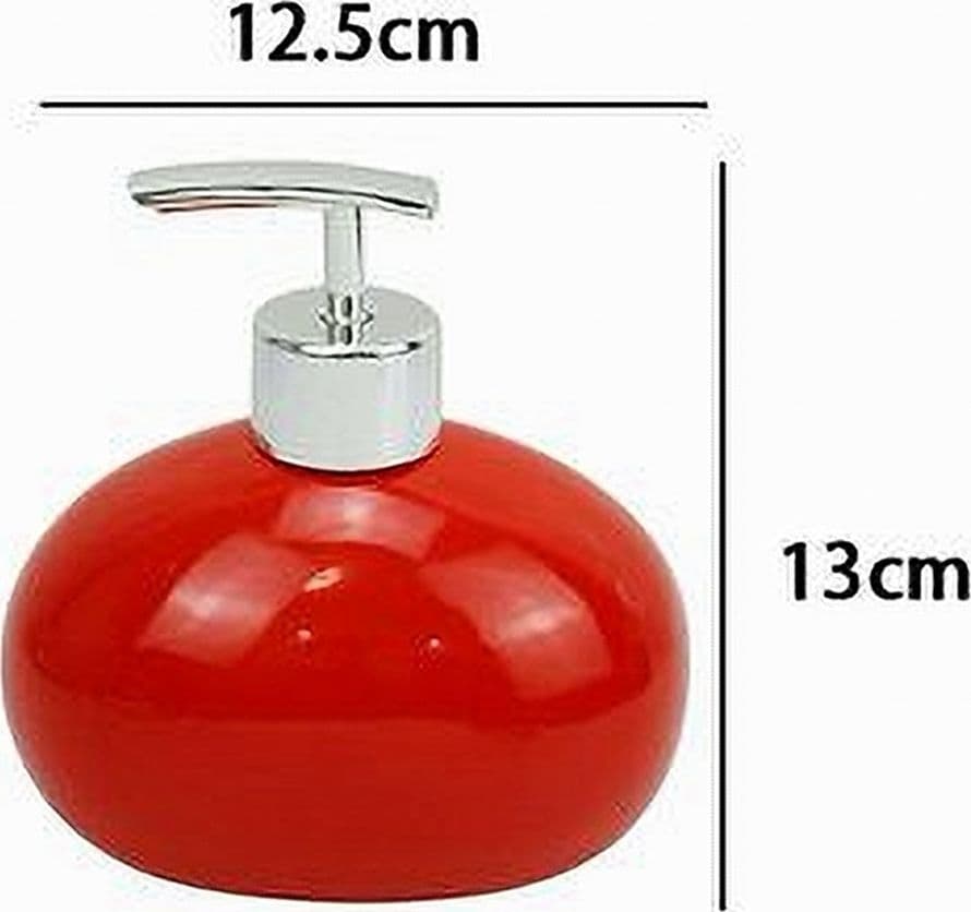 DISPENSER PER SAPONE LIQUIDO CERAMICA ROSSO DOSATORE MODERNO ARREDO BAGNO 79260 in Dosatori per sapone liquido Trade Shop italia - Napoli, commercioVirtuoso.it