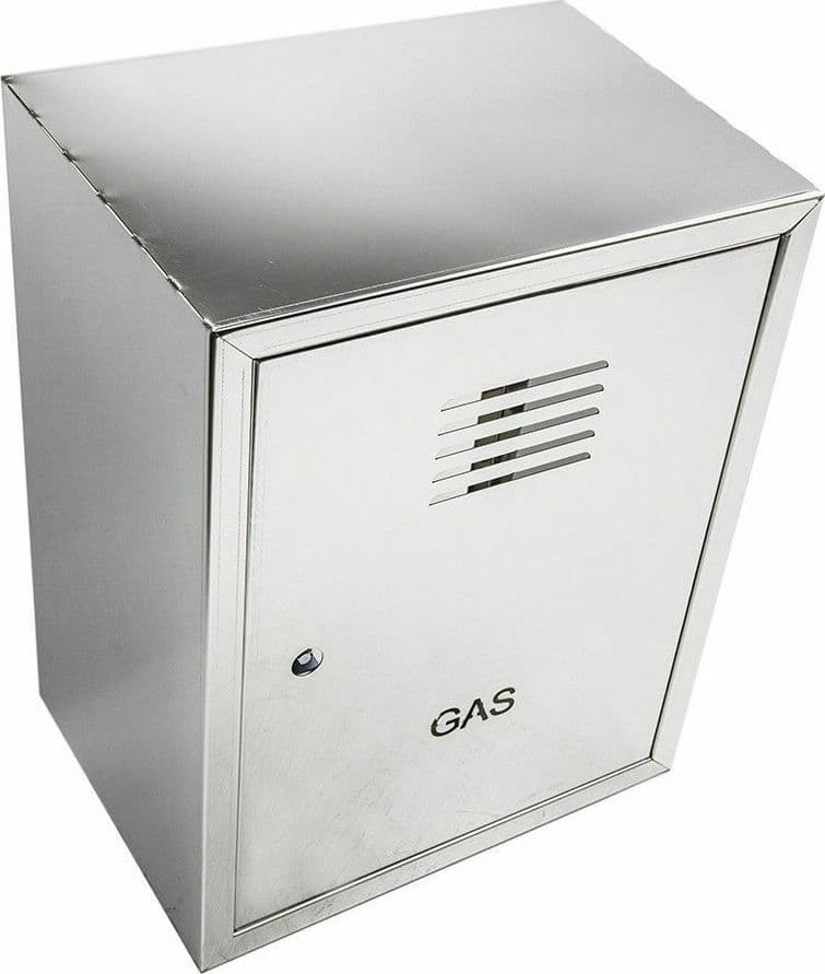 Cassetta inox gas H 60 x L 50 x P 25cm con schienale premontato - 2