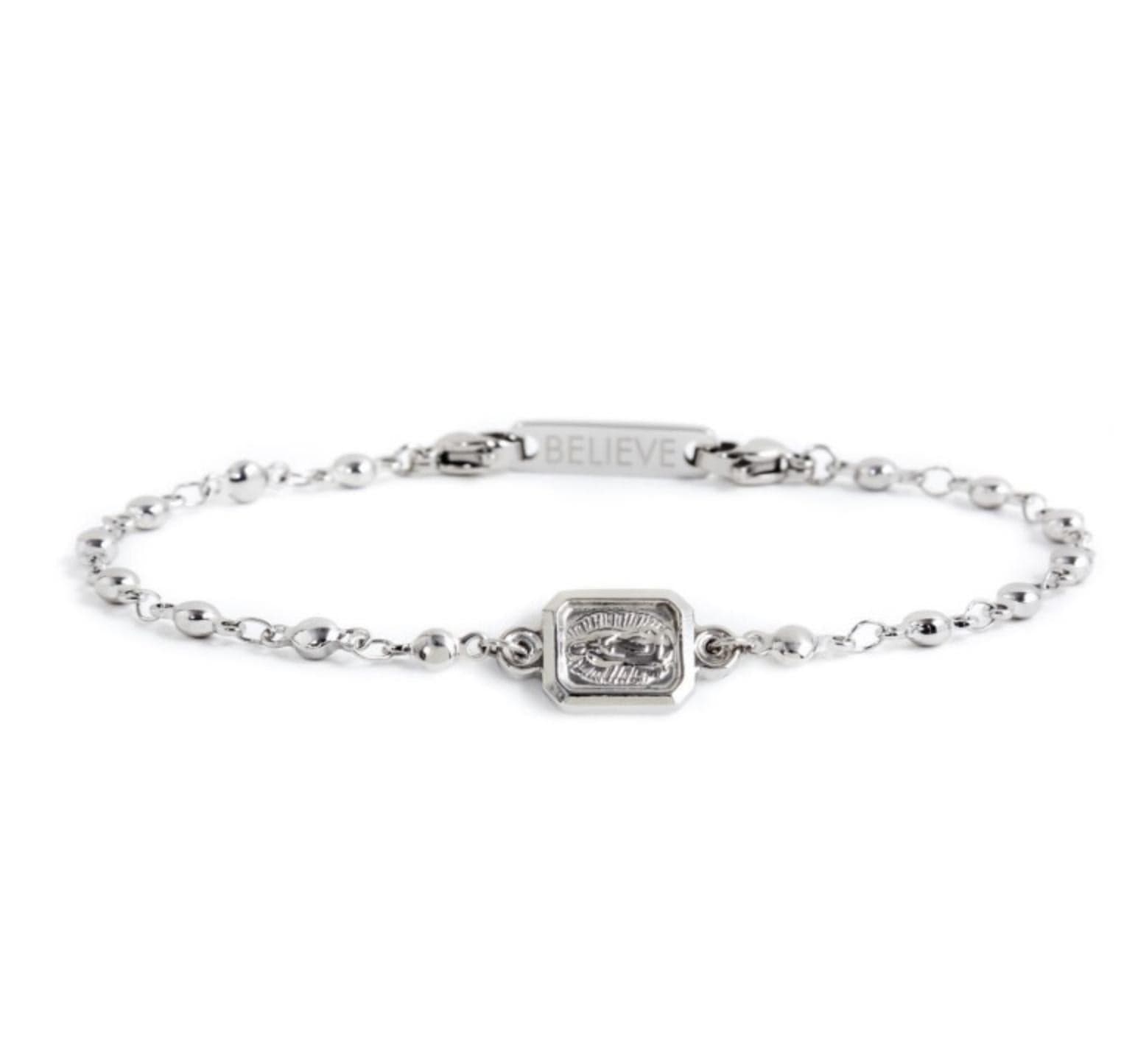 Marlù - BRACCIALE MEDAGLIA RETTANGOLARE MADONNA