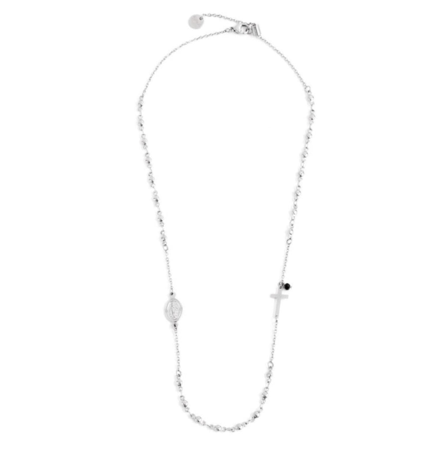 Marlù - COLLANA ACCIAIO ROSARIO