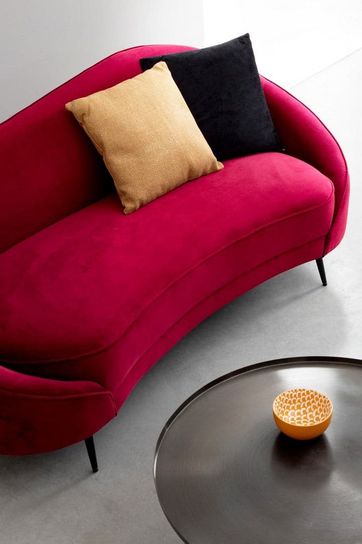 Tavolino per salotto moderno "Kalpita " Ø 80 cm in acciaio con finitura Nera in Console e tavoli da divano Decor Space - Altamura, commercioVirtuoso.it