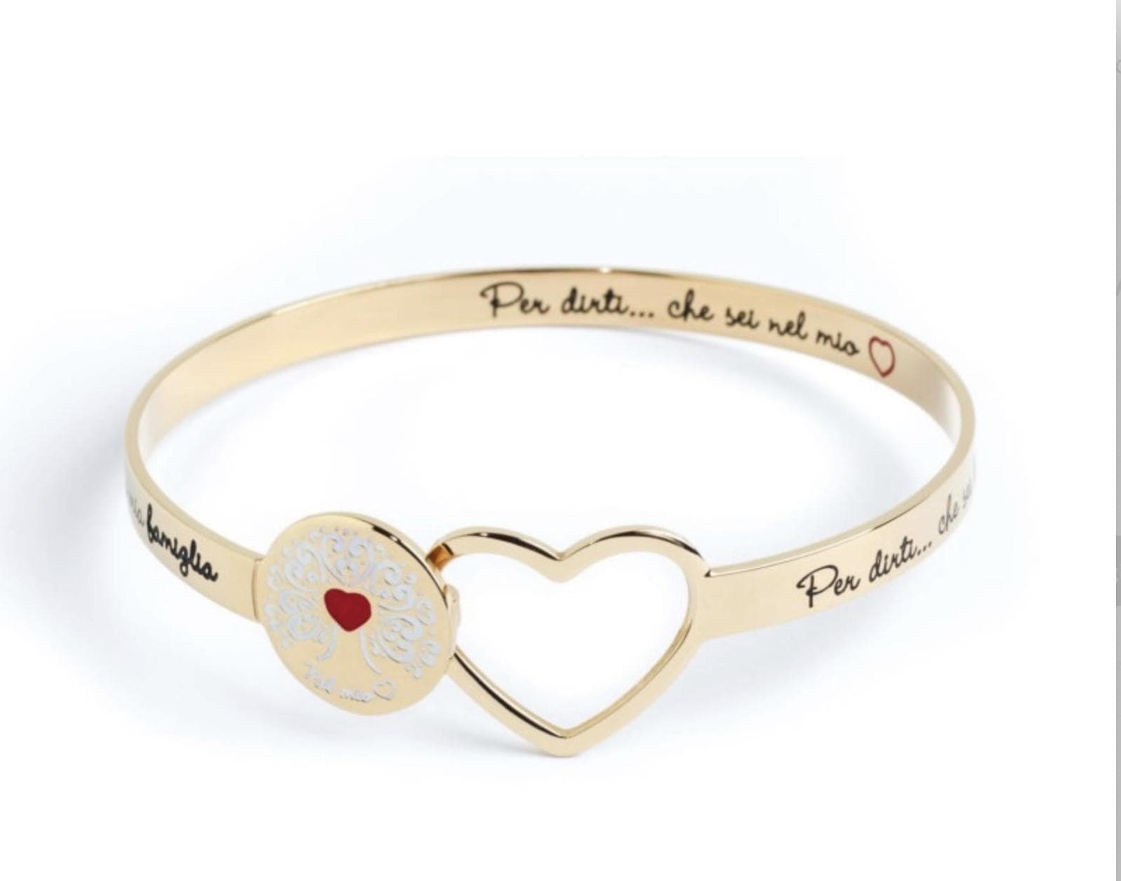 Marlù - BRACCIALE RIGIDO CUORE ALBERO DEI VALORI in Bracciali Alba Gioielli - Casoria, commercioVirtuoso.it