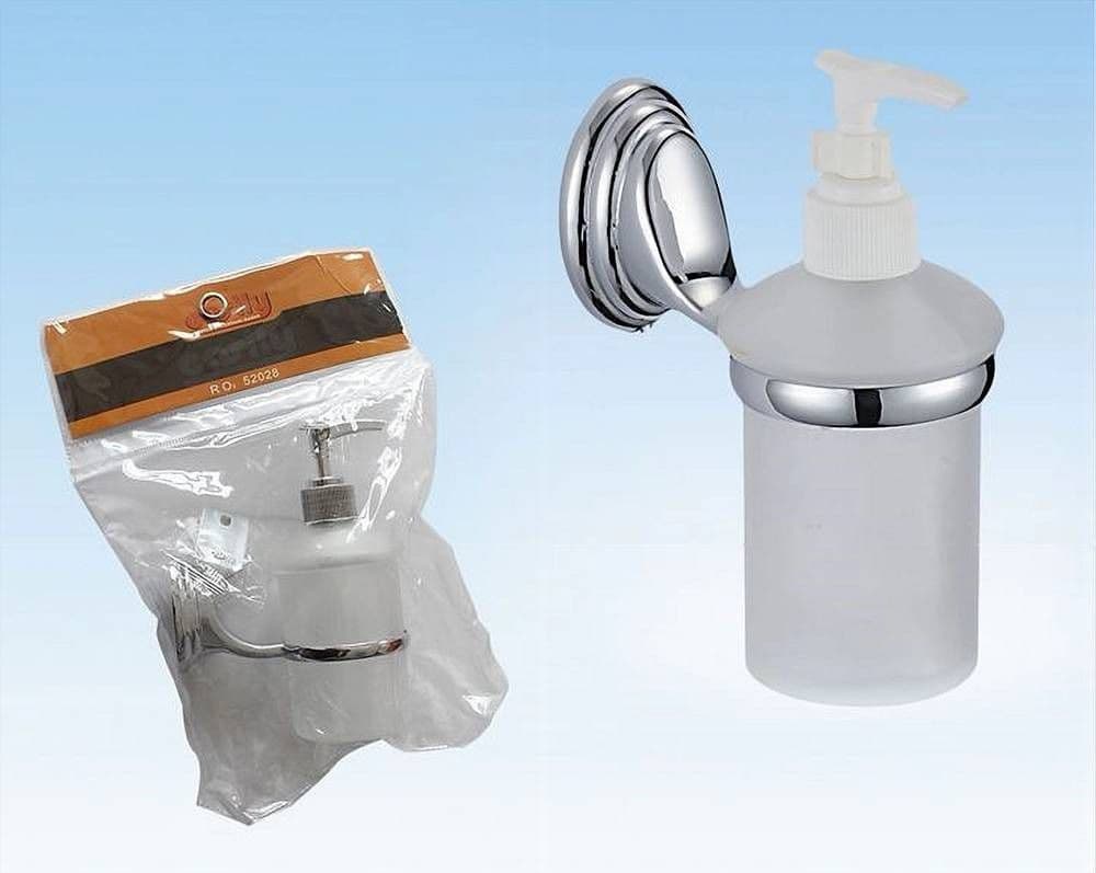 DISPENSER PORTA SAPONE LIQUIDO VETRO SATINATO FISSAGGIO PARETE BAGNO CIRCLE 52028 in Dosatori per sapone liquido Trade Shop italia - Napoli, commercioVirtuoso.it