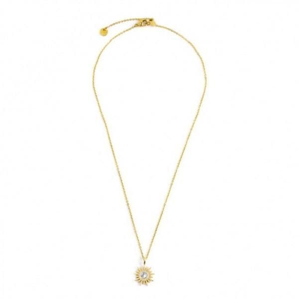 Marlù Collana Pendente Sole Cristalli Bianchi Pvd Oro in Collane Alba Gioielli - Casoria, commercioVirtuoso.it