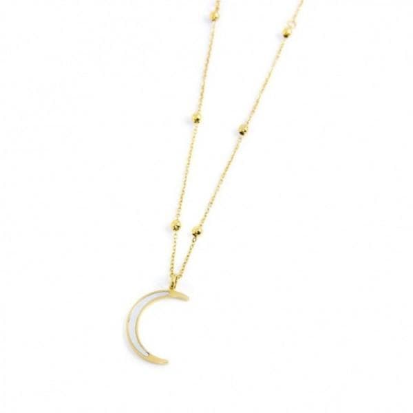 Marlù Collana Pendente Luna Con Madreperla Pvd Oro in Collane Alba Gioielli - Casoria, commercioVirtuoso.it