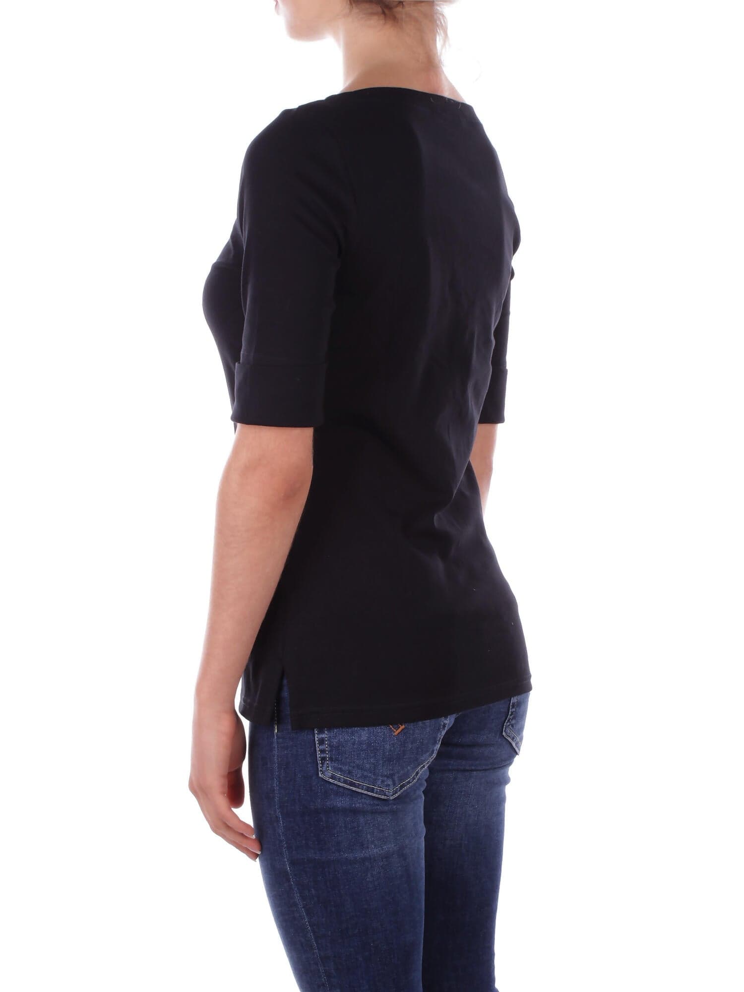 Ralph Lauren T-shirt e Polo Nero da donna in T-shirt Drestige - Casamassima, commercioVirtuoso.it