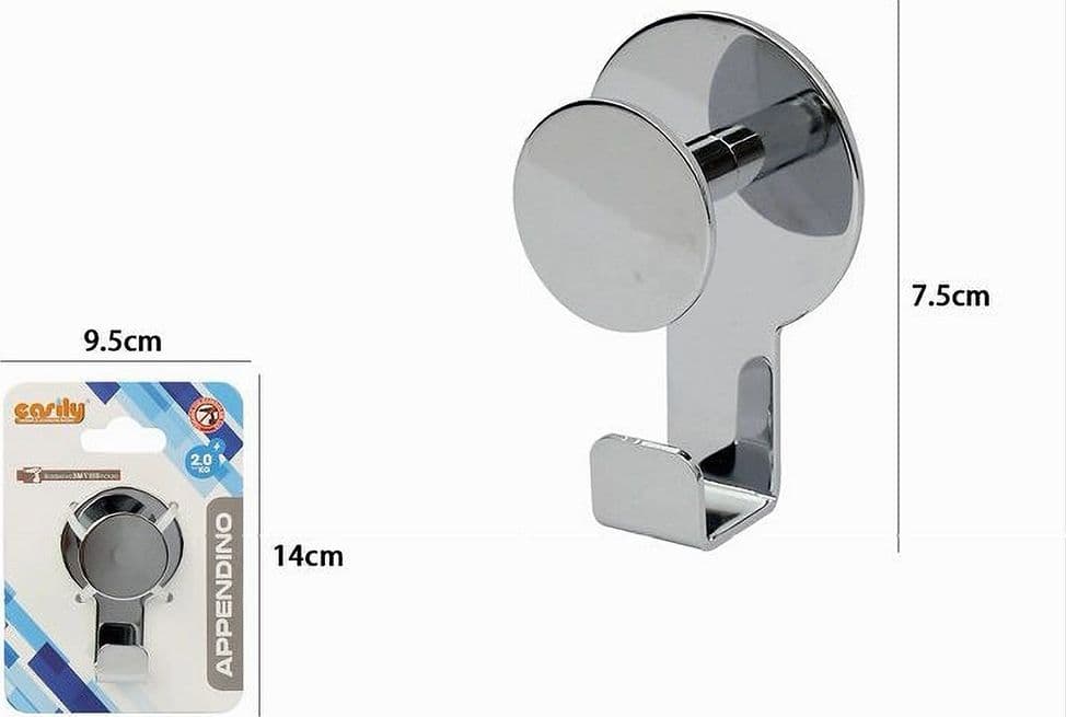 APPENDINO GANCI APPENDI PORTA ASCIUGAMANO 1 POSTO DOPPIO BAGNO CASA CROMATO 59760 in Ganci portasciugamani Trade Shop italia - Napoli, commercioVirtuoso.it