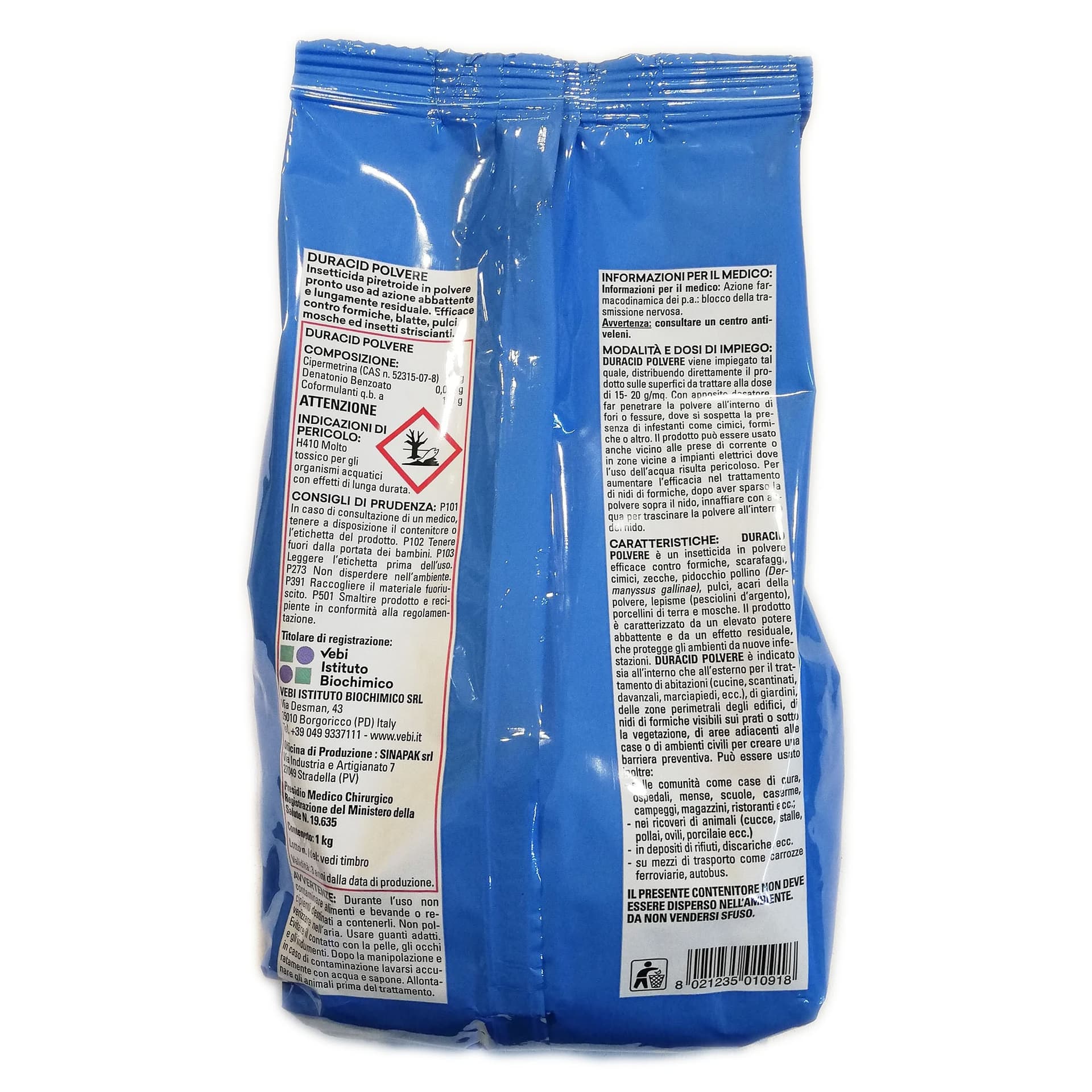 Vebi duracid polvere 1kg esca per formiche in Vari insetti Aloiserw.com - Altomonte, commercioVirtuoso.it
